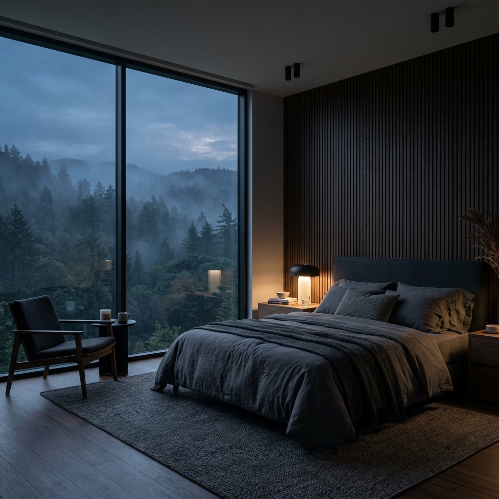 Dark premium bedroom